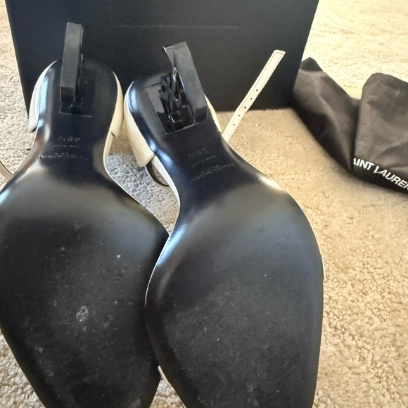 Saint Laurent Black and White Heels - Picture 5 of 6